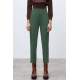 Mad Girls High Waist Green Trousers MG1331 - Haki