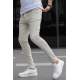 Men Light Beige Slim Fit Jeans - Açık bej