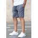 Madmext Men Smoke Gray Capri Shorts 4849 - Füme