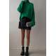 Mad Girls Turtleneck Green Sweater MG1252 - Yeşil