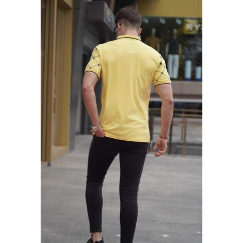 Men Yellow Polo T-Shirt 5867 - Sarı