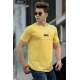 Madmext Yellow Basic T-shirt for Men 4547 - Sarı