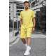 Madmext Men Oversize Yellow Shorts Set 5391 - Sarı