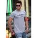 Madmext Grey Printed T-shirt for Men 4018 - Gri