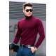 Madmext Maroon Jumper with Roll Neck 4656 - Bordo