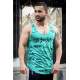 Madmext Turquoise Printed T-shirt for Men 3074 - Yeşil