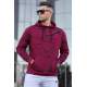 Madmext Men Maroon Hoodie Sweatshirt 5324 - Bordo