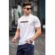 MMadmext Men Printed White T-shirt 5814 - Beyaz