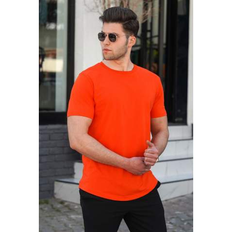 Madmext Men Orange T-shirt 4951 - Turuncu