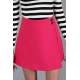 Women Fuchsia Mini Skirt - Fuşya