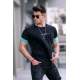 Madmext Men Black T-shirt 4977 - Siyah