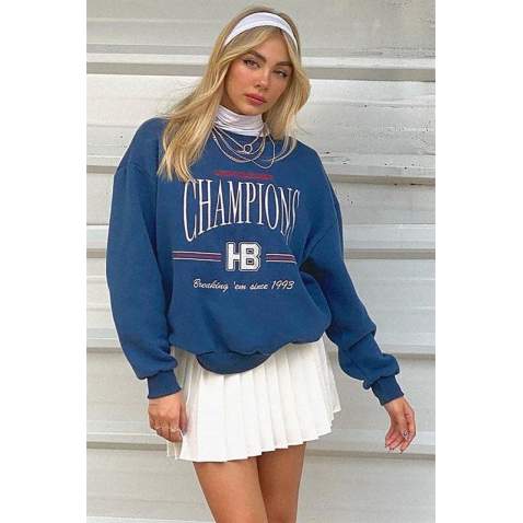 Mad Girls Blue Sweatshirt MG930