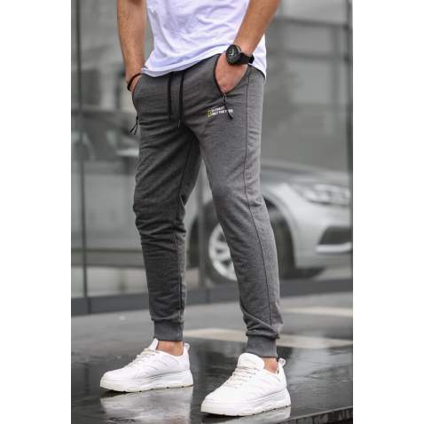 Madmext Men Plain Anthracite Sweatpants 5436 - Antrasit