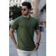 Madmext Men Khaki T-shirt 4951 - Haki