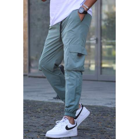 Men Green Cargo Trousers 5461 - Yeşil