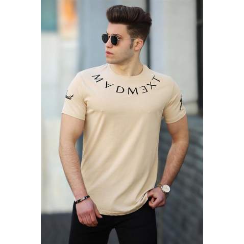 Madmext Camel T-shirt for Men 4512 - Camel