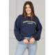 Mad Girls Ultramarine Printed Sweatshirt MG823 - Lacivert