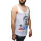 Madmext White "Escobar" Printed T-shirt for Men 2580 - Beyaz