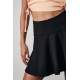 Women Black Pleated Basic Mini Tennis Skirt - Siyah