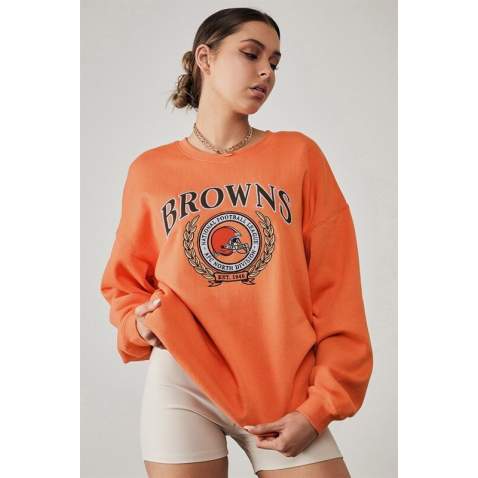 Mad Girls Printed Orange Sweatshirt Mg1210 - Turuncu