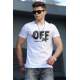 Madmext Big Size White T-shirt for Men 4573 - Beyaz