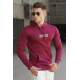 Madmext Men Printed Maroon Sweatshirt 5305 - Bordo