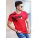 Madmext Red Printred T-shirt for Men 3068 - Kırmızı