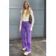 Mad Girls Purple Palazzo Jeans Mg1189 - Mor