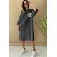 Mad Girls Smoke Gray Tunic Mg1022 - Füme