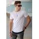 Madmext White Basic T-shirt for Men 4465 - Beyaz