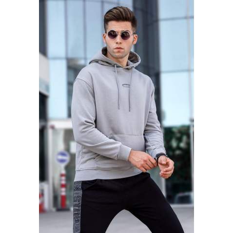 Madmext Men Dye Gray Sweatshirt 5314 - Boyalı gri