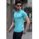 Madmext Turquoise Basic T-shirt for Men 4550 - Turkuaz