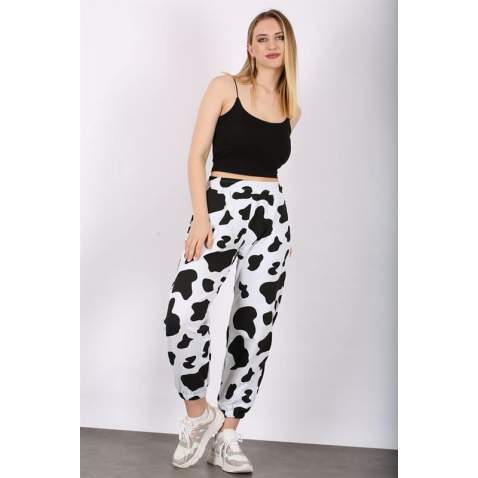 Mad Girls White Dalmatians Sweatpants MG1147 - Beyaz