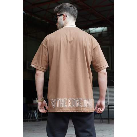 Madmext Men Oversize Brown T-Shirt 5803 - Kahverengi