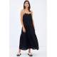 Women Black Long Dress - Siyah