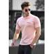 Madmext Soft Pink Polo Shirt for Men 4614 - Pudra