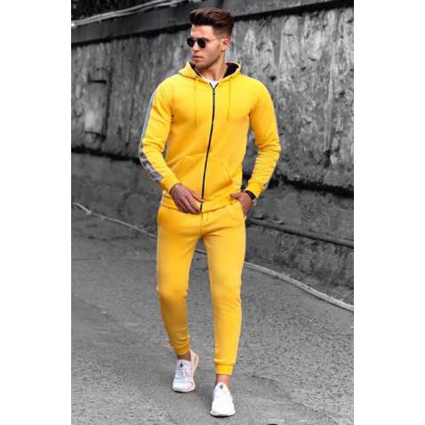 Madmext Yellow Men Tracksuit Set 9427 - Sarı