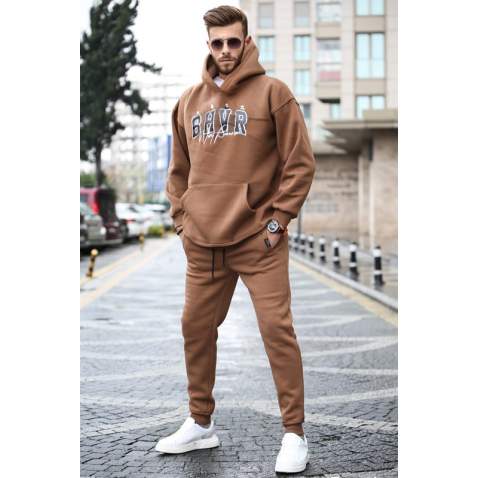 Madmext Brown Tracksuit For Men 5664 - Kahverengi