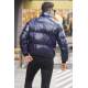 Navy Blue Shiny Basic Puffer Jacket 5993 - Lacivert