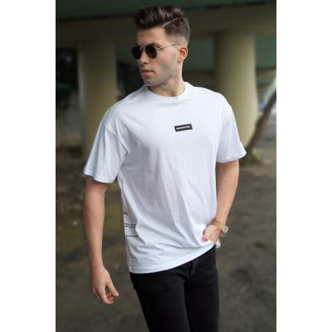 Madmext Men White T-shirt 5231 - Beyaz