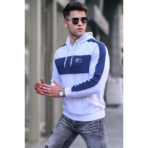 Madmext Men Marl Snow Hoodie Sweatshirt 5290 - Karmelanj