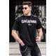 Madmext Black Printed T-shirt for Men 4969 - Siyah