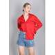 Mad Girls Red Satin Shirt MG1104 - Kırmızı