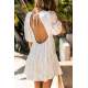 Women White Mini Dress - Beyaz