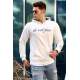 Madmext White Men's Hoodie 4771 - Ekru