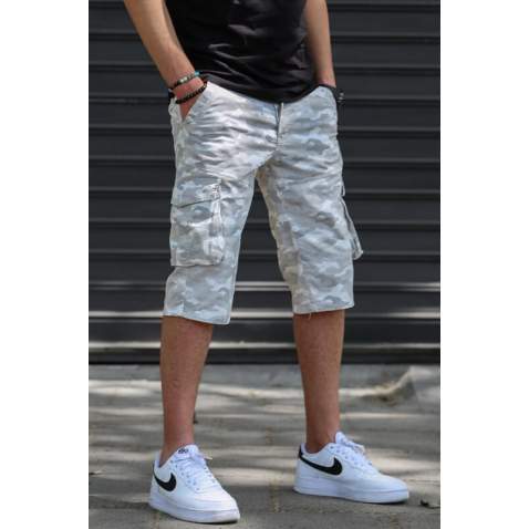 Men Camouflage Capri Shorts 5754 - Kamuflaj