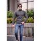 Madmext Dark Grey Turtleneck Jumper 4368 - Antrasit