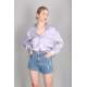 Mad Girls Lilac Satin Shirt MG1104 - Lila