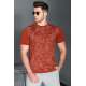 Madmext Men Tile Red Polo T-shirt 5088 - Kiremit