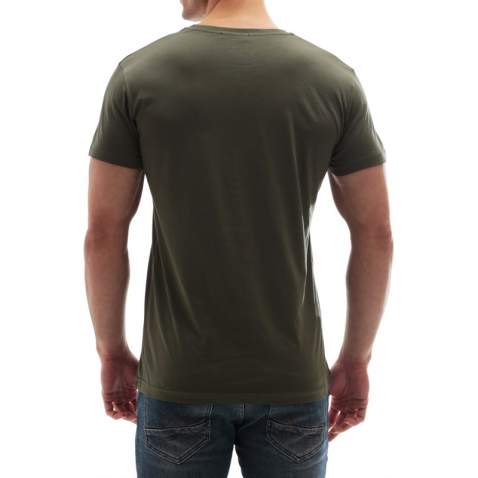 Madmext Men Khaki Plain T-shirt 3006 - Haki